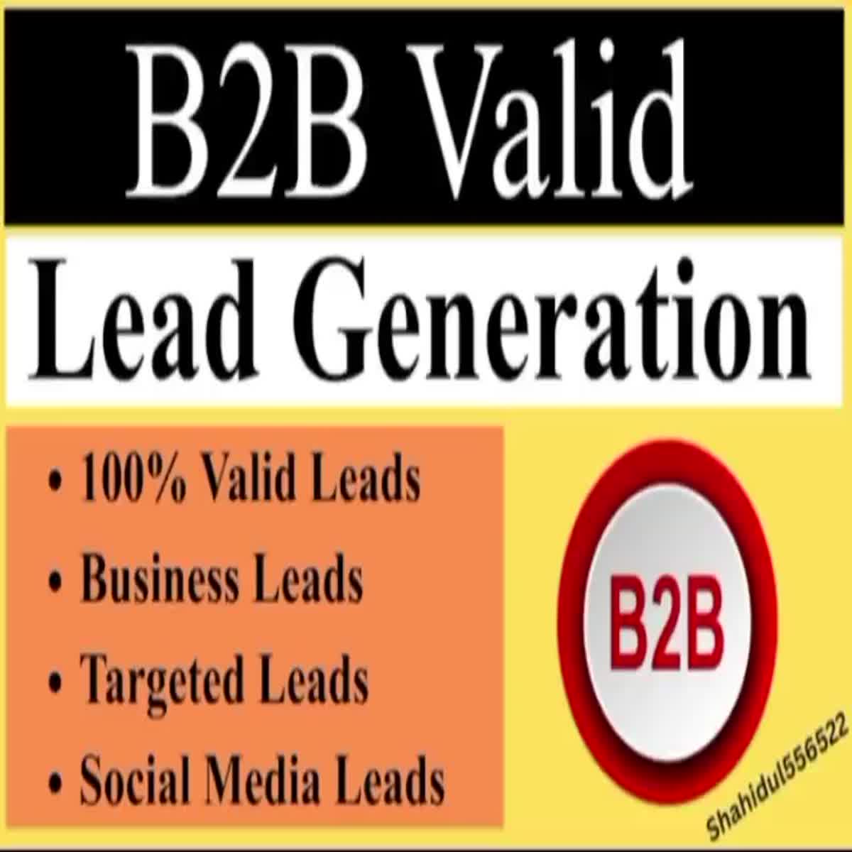 50 lead generation lead collection for your any keyword or Niche and business