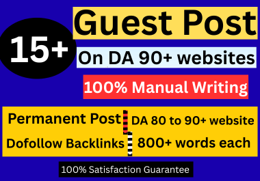 Guest post 15+ web2.0 Site write Unique article 800+ words and Quickly publish on DA 90+ website
