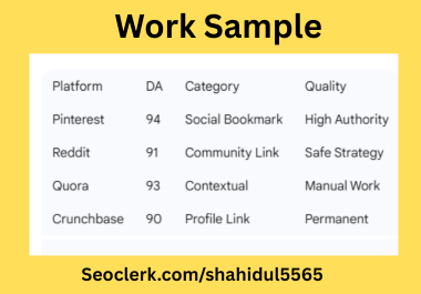 Provide a Powerful Monthly Off Page SEO Backlinks Package for Top Ranking