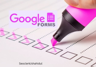 I will create online surveys forms, questionnaires, and google forms