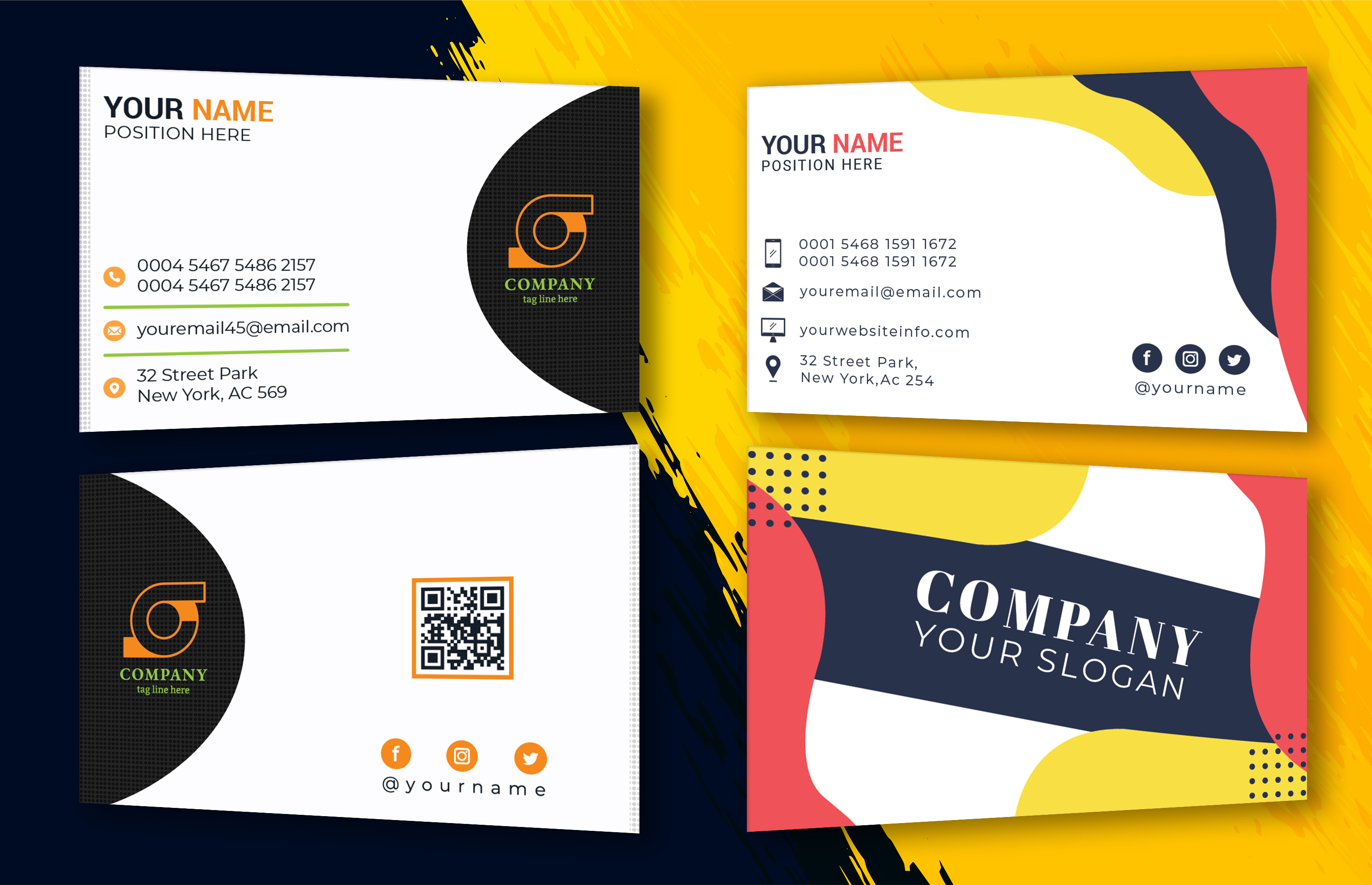 I will design professional, unique business card with modern look