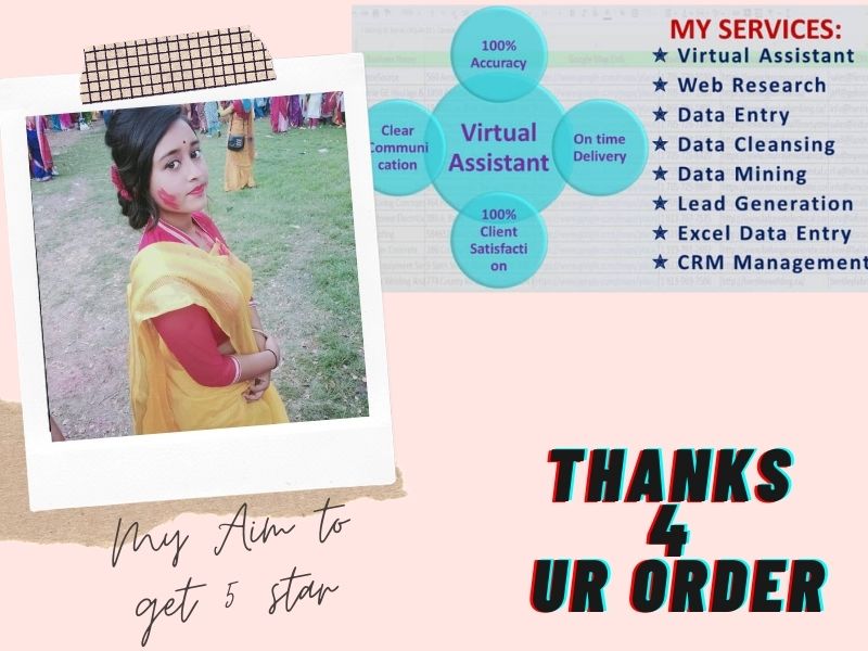 I will do your virtual assistant job to help you on your business