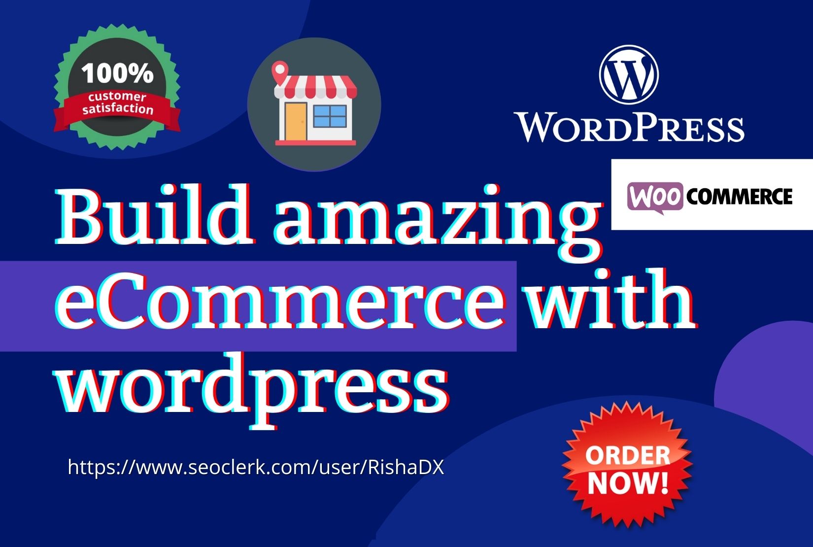 I will build wordpress ecommerce website online store using woocommerce
