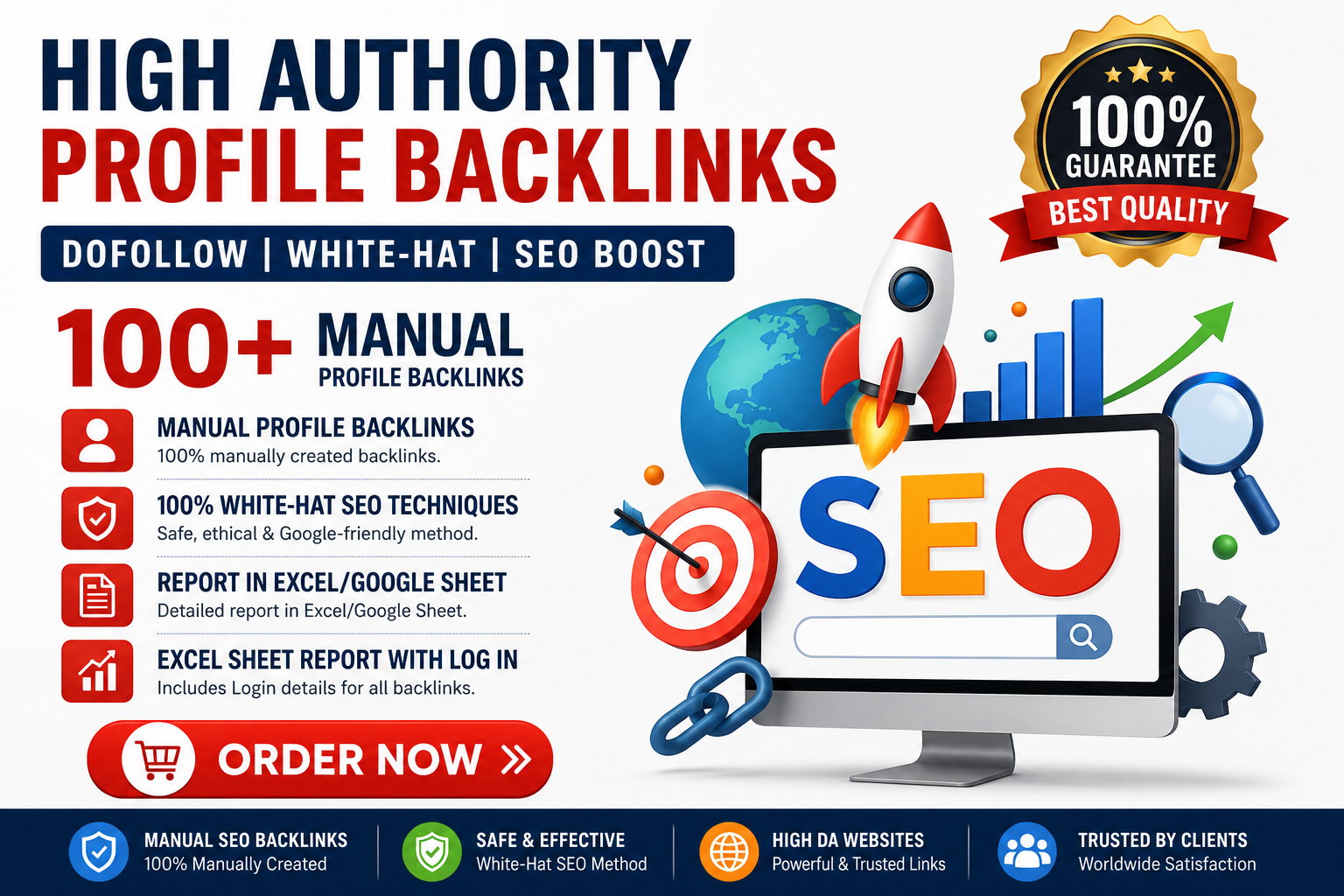 I Will Do High Quality Manually Created 100 Profile B...