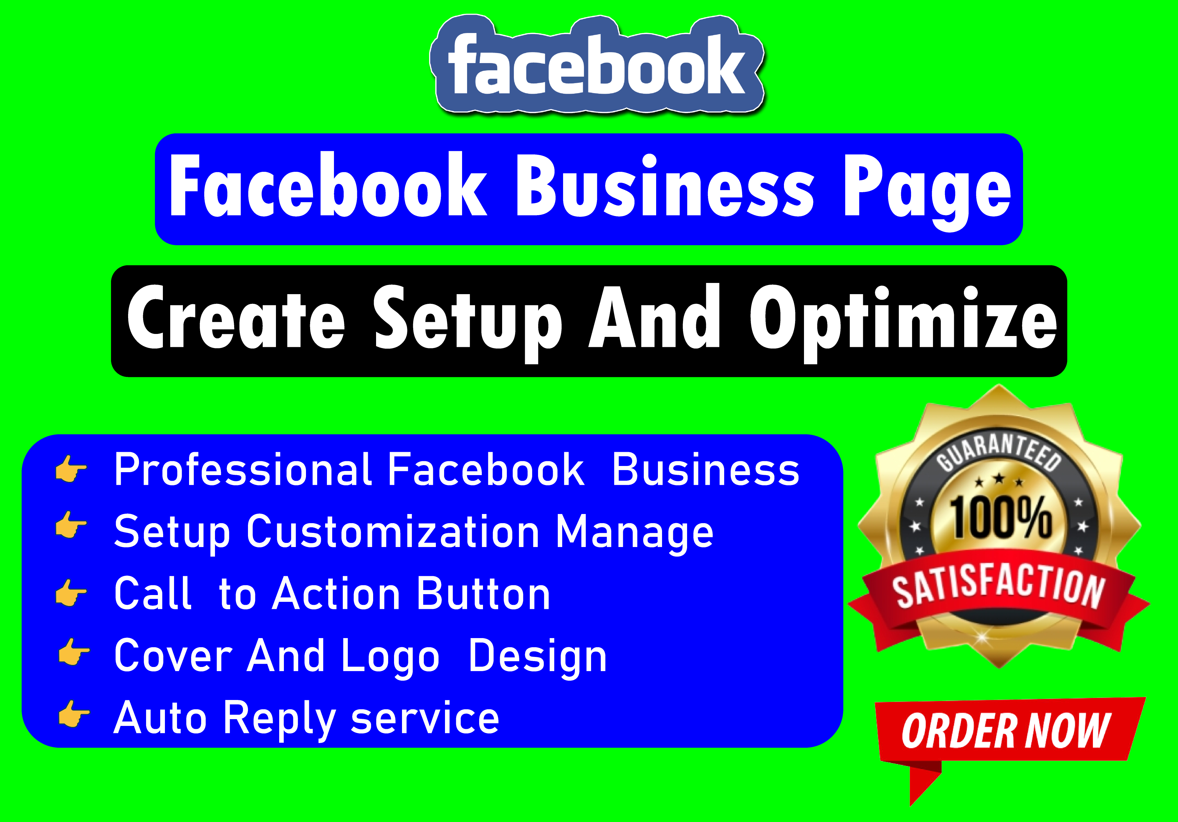 I will Create business Page,Setup,Optimize and Customize 
