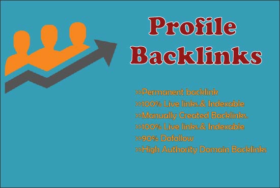 Build 100 HQ profile backlinks manually for website seo