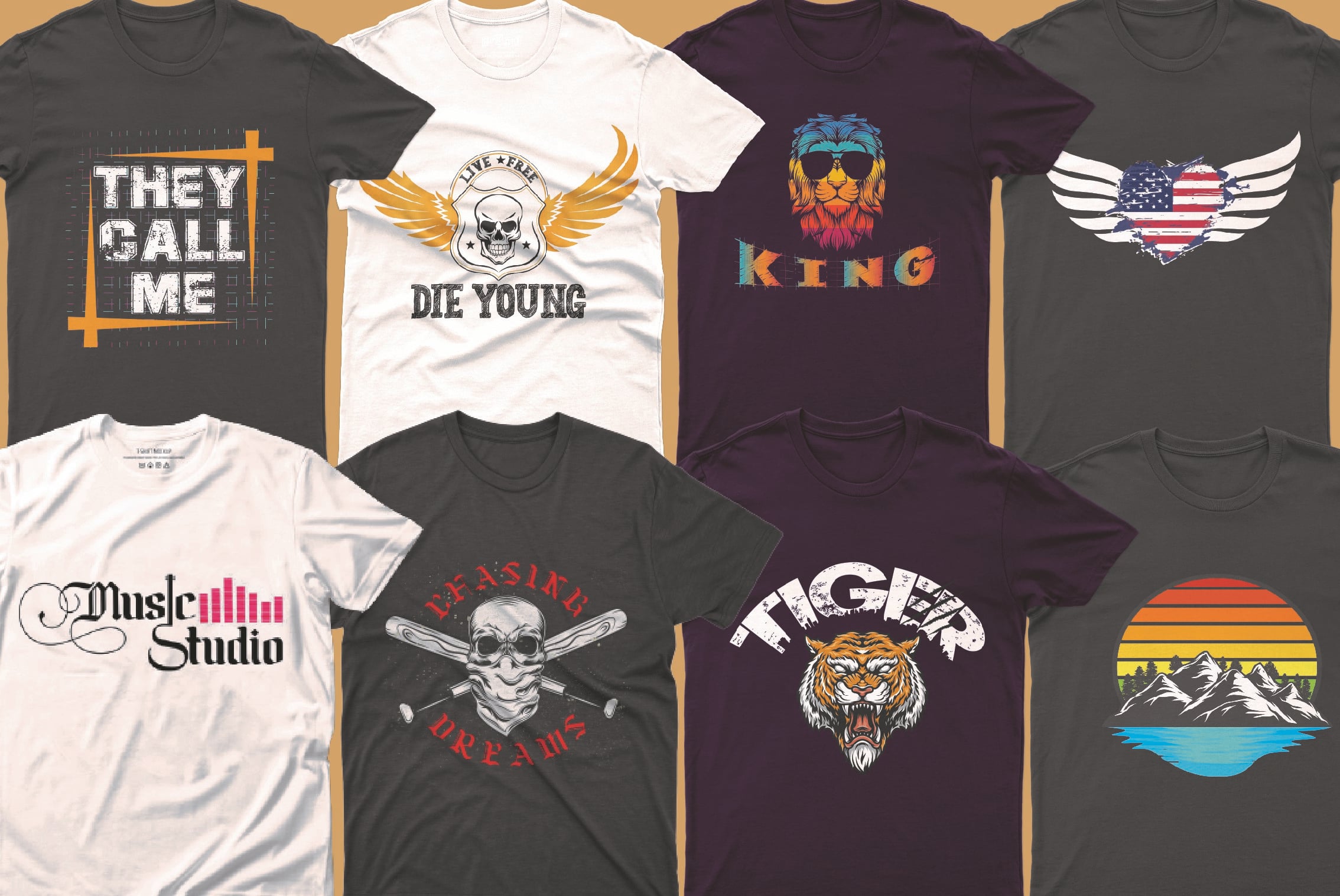 I will do typography, custom, eye catching t shirt design for you