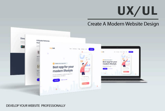 I will create a modern landing page or wordpress website with elementor pro