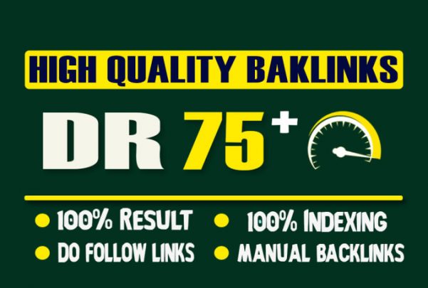 manually 75+ Dr High quallity seo Dofollow Backlink website rankig