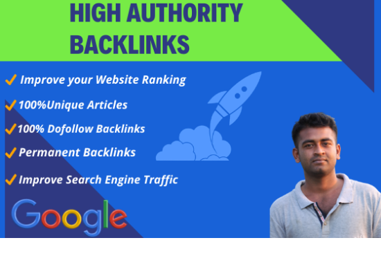 I will build high power SEO do-follow backlink for a higher google rank