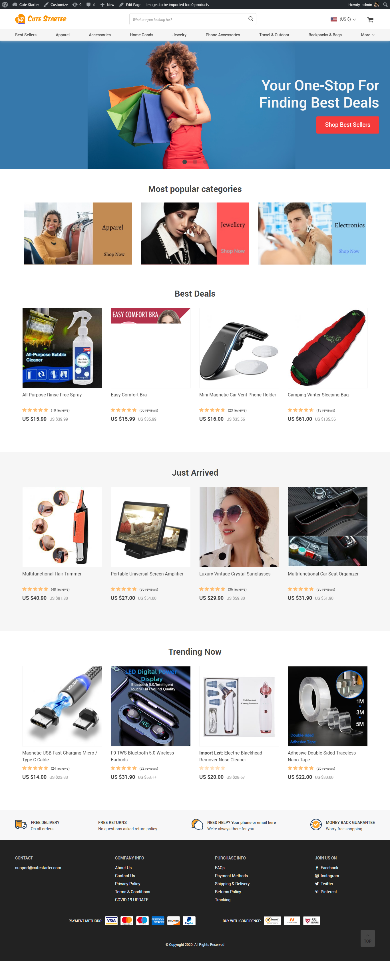 I will create awesome responsive custom wordpress website