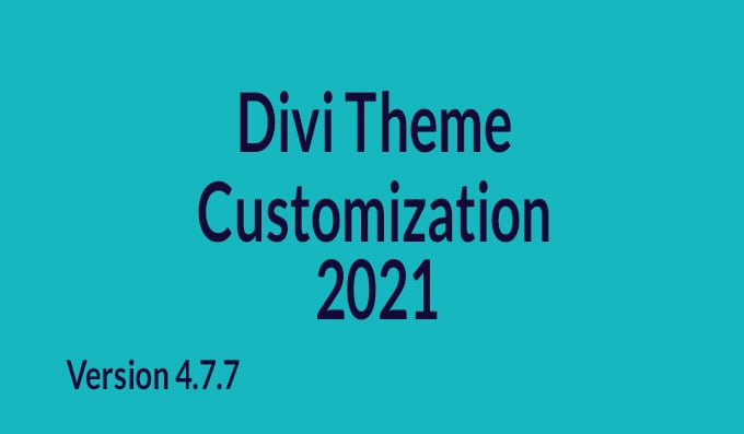  I will do divi theme customization