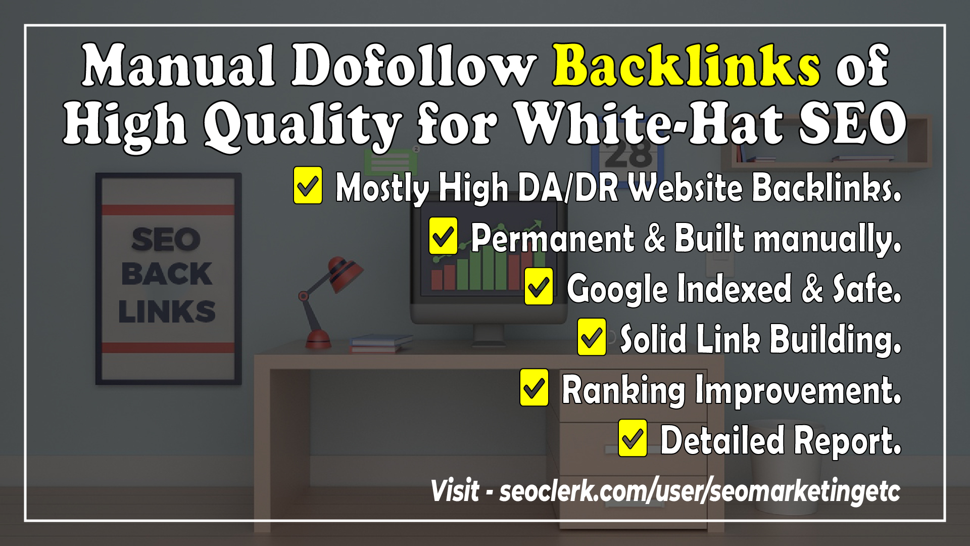 I will manually build dofollow backlinks of high quality for white hat SEO