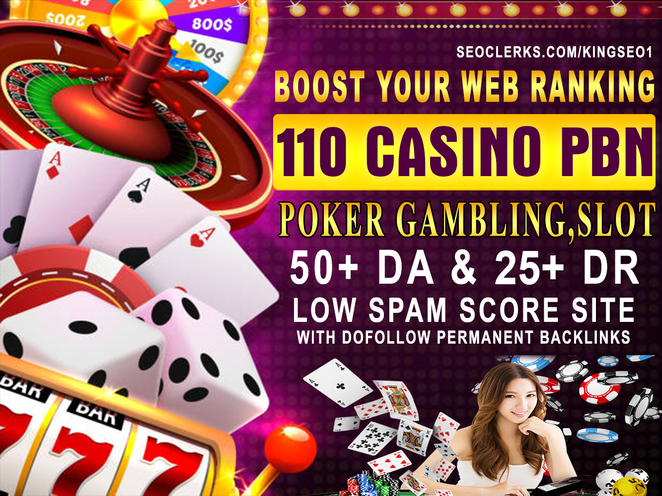 Black Friday Sale 200 PBN Casino Poker Gambling high DA 55+ DR 25+ Low Spam, Dofollow Backlinks 