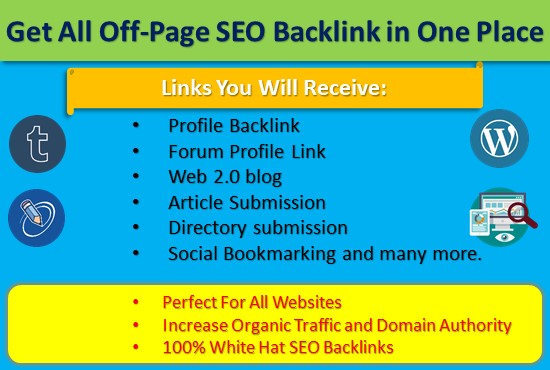 do a complete offpage SEO backlink of your website fo...