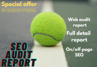 I Will create professional SEO audit report for your website 