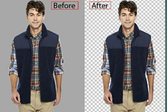 I will cut your picture's background,transparent or white