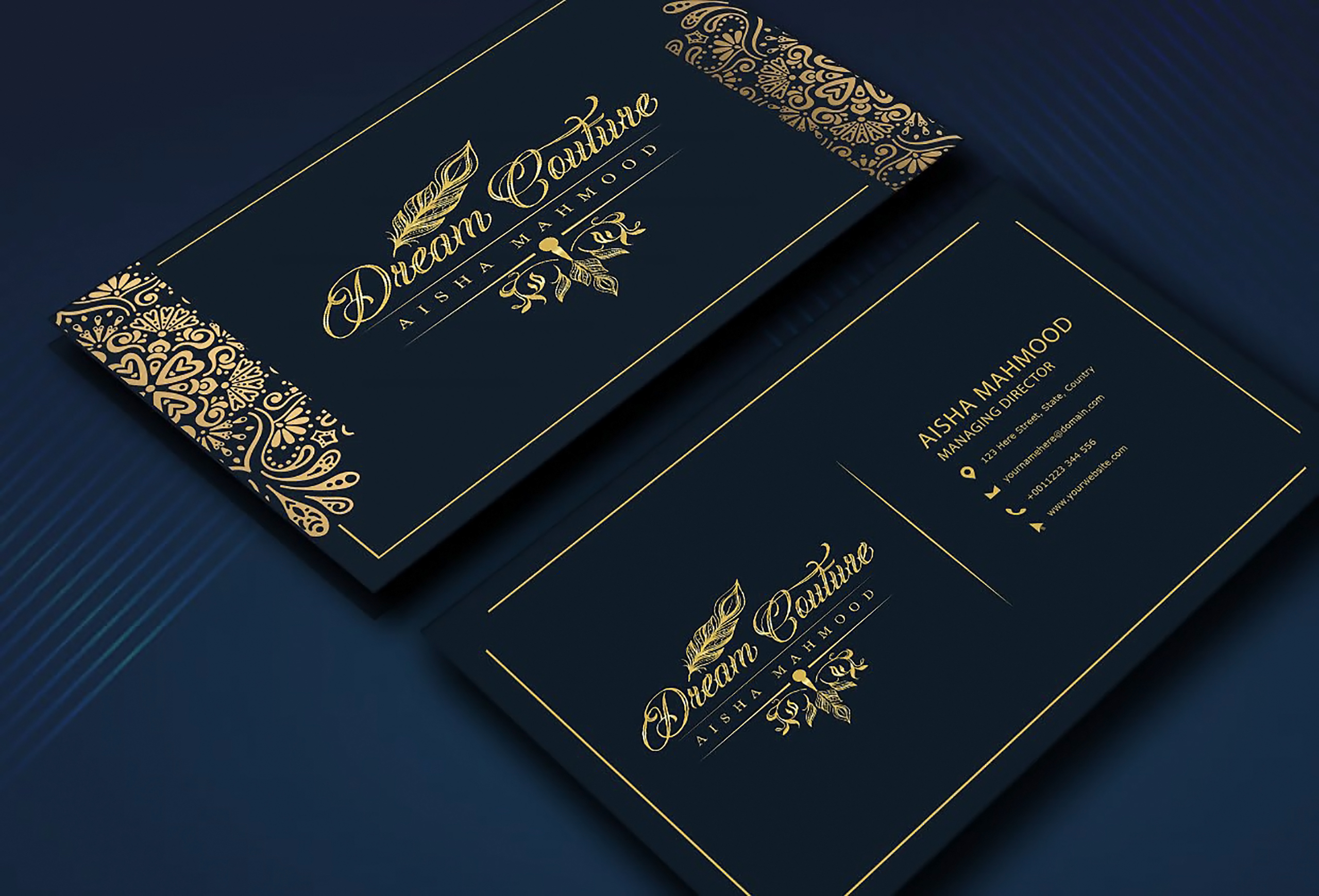 Design you luxury business card within 2 hours
