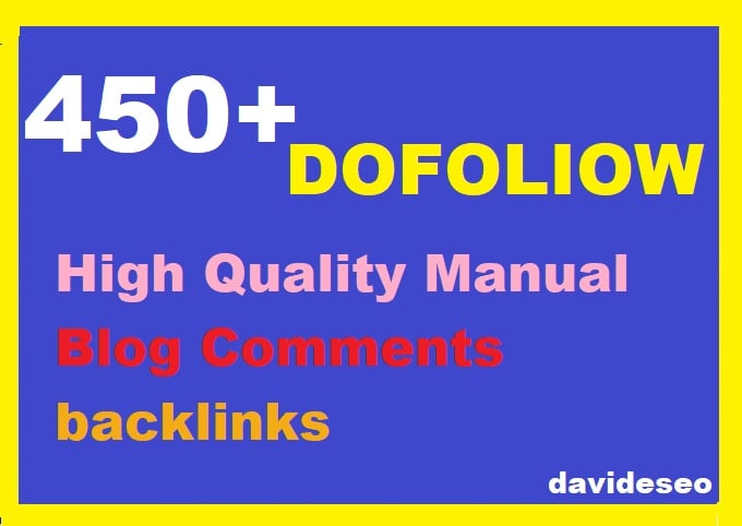 I will create 450+ high authority dofollow backlinks ...