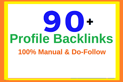 I will make 90 manually profile backlinks
