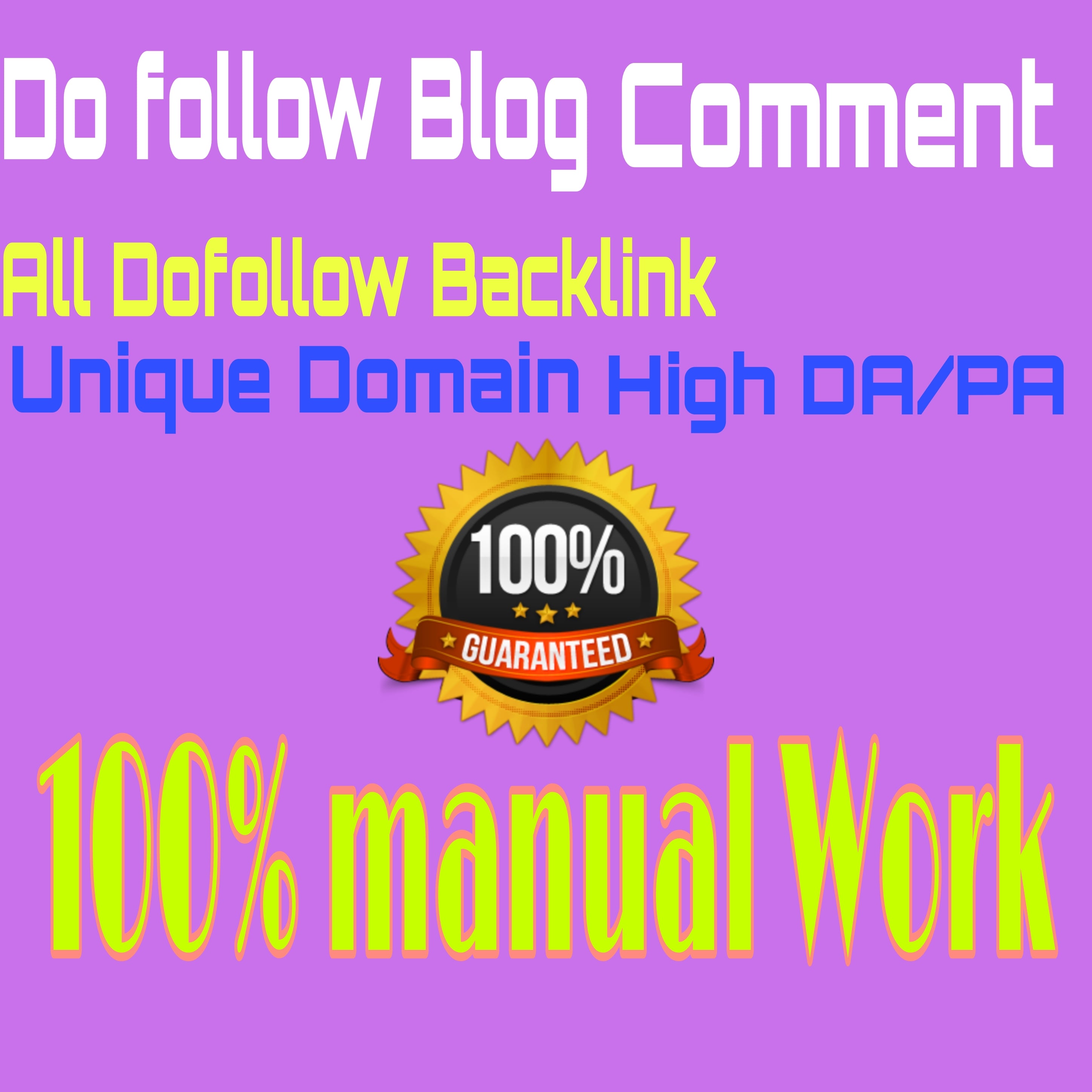 I will 150+ Dofollow blog comment backlinks for your ...