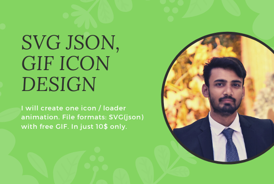I will create json, GIF animations, icon and logo in lottie