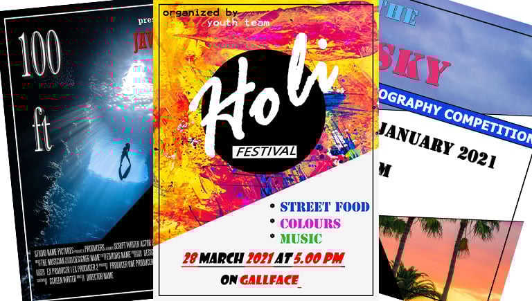 I make any poster quickly and attractively