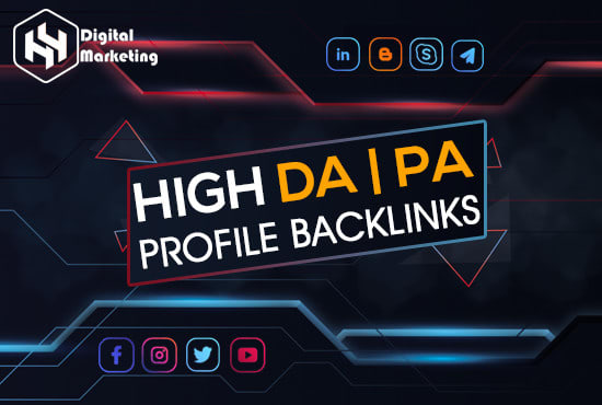 make manual profile backlinks on high authority websites