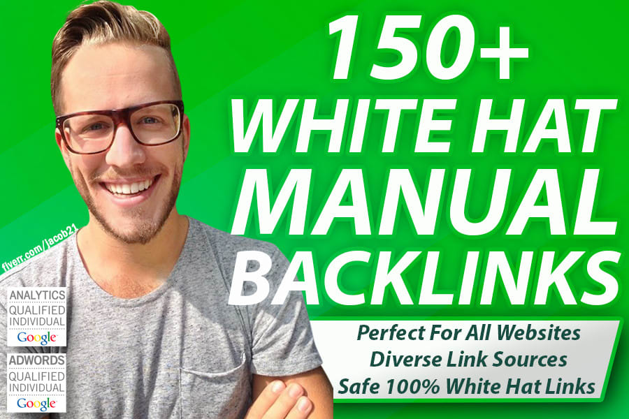 do150 SEO backlinks white hat manual link building service for google top ranking