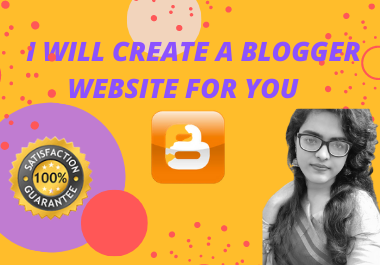 I Will Create A Mindblowing Blogger Website With Full...