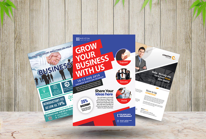 I will do professional flyer,poster or brochure design for you