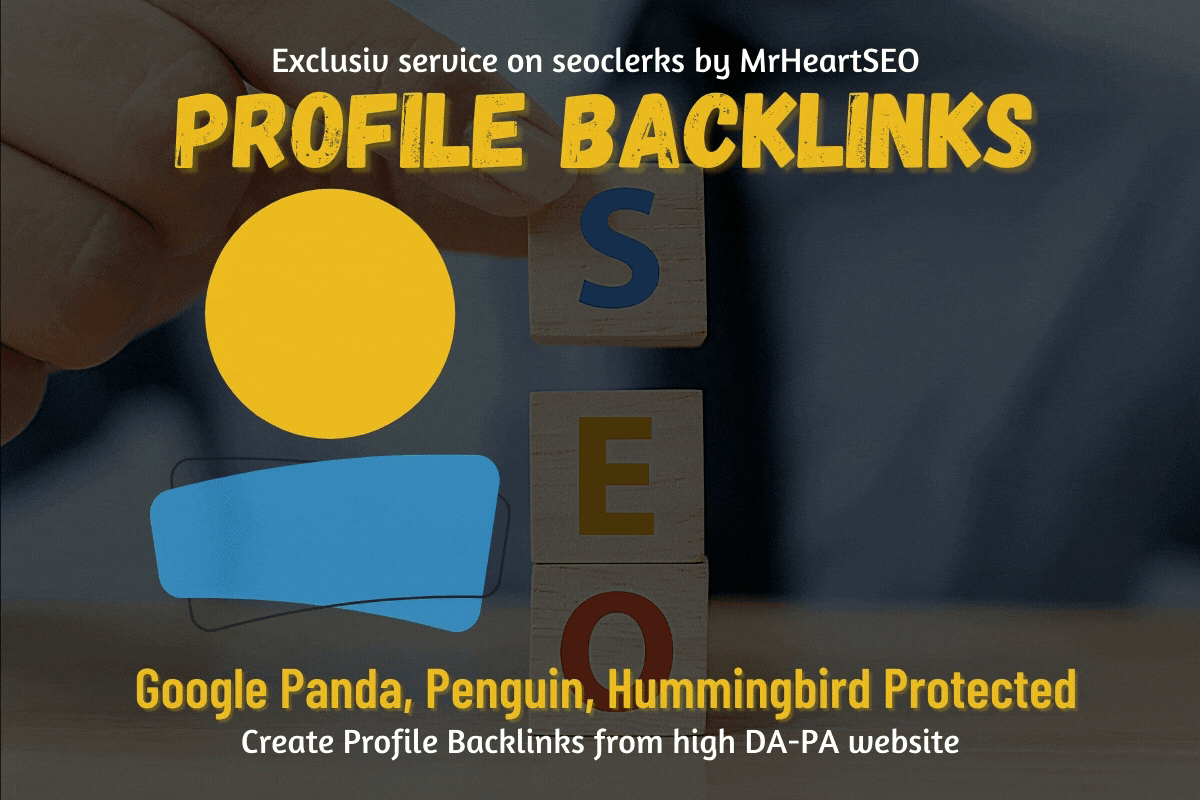 Massive Profile Backlinks - 400 HQ Manual Backlinks F...