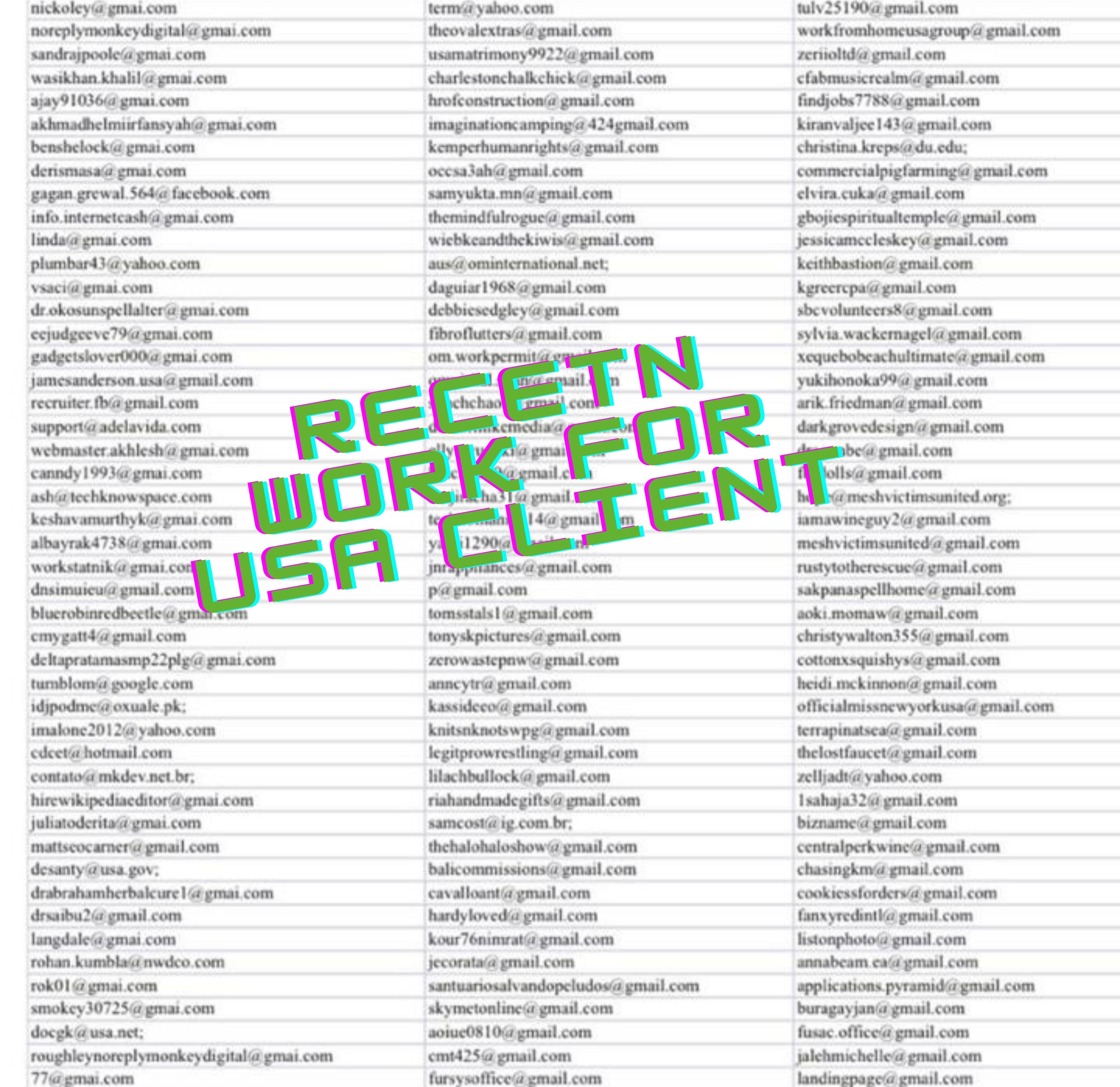 I will collect and provide 1500 niche targeted emails list