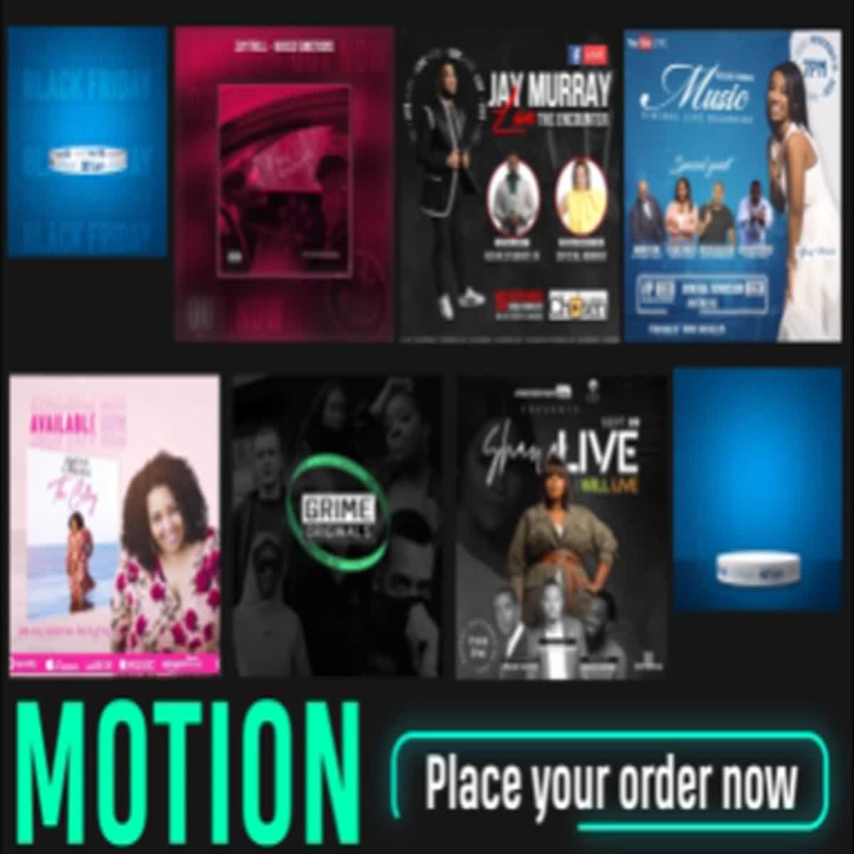 I will create a motion graphics for event flyers or music artwork 