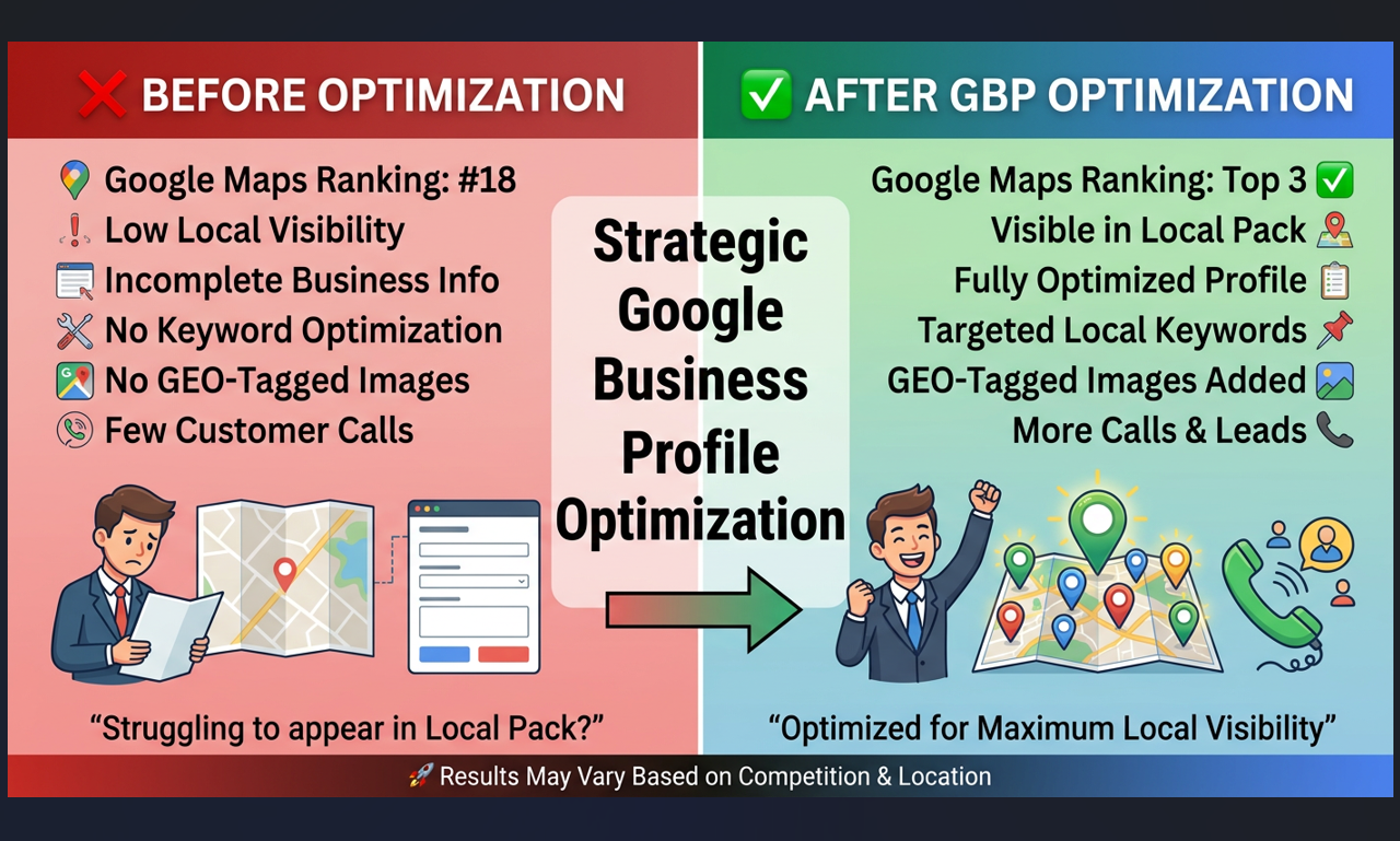 I will optimize and manage your google business profile for local pack ranking