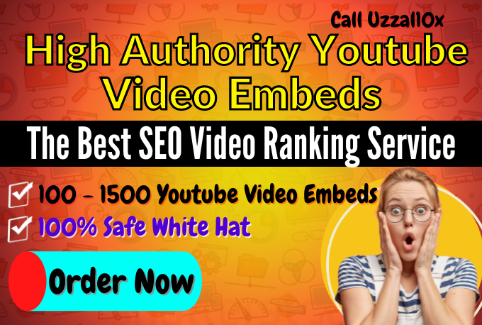 I will 250 Embed Youtube Video in High DA Web2.0 Blogs Video SEO Ranking first on Google