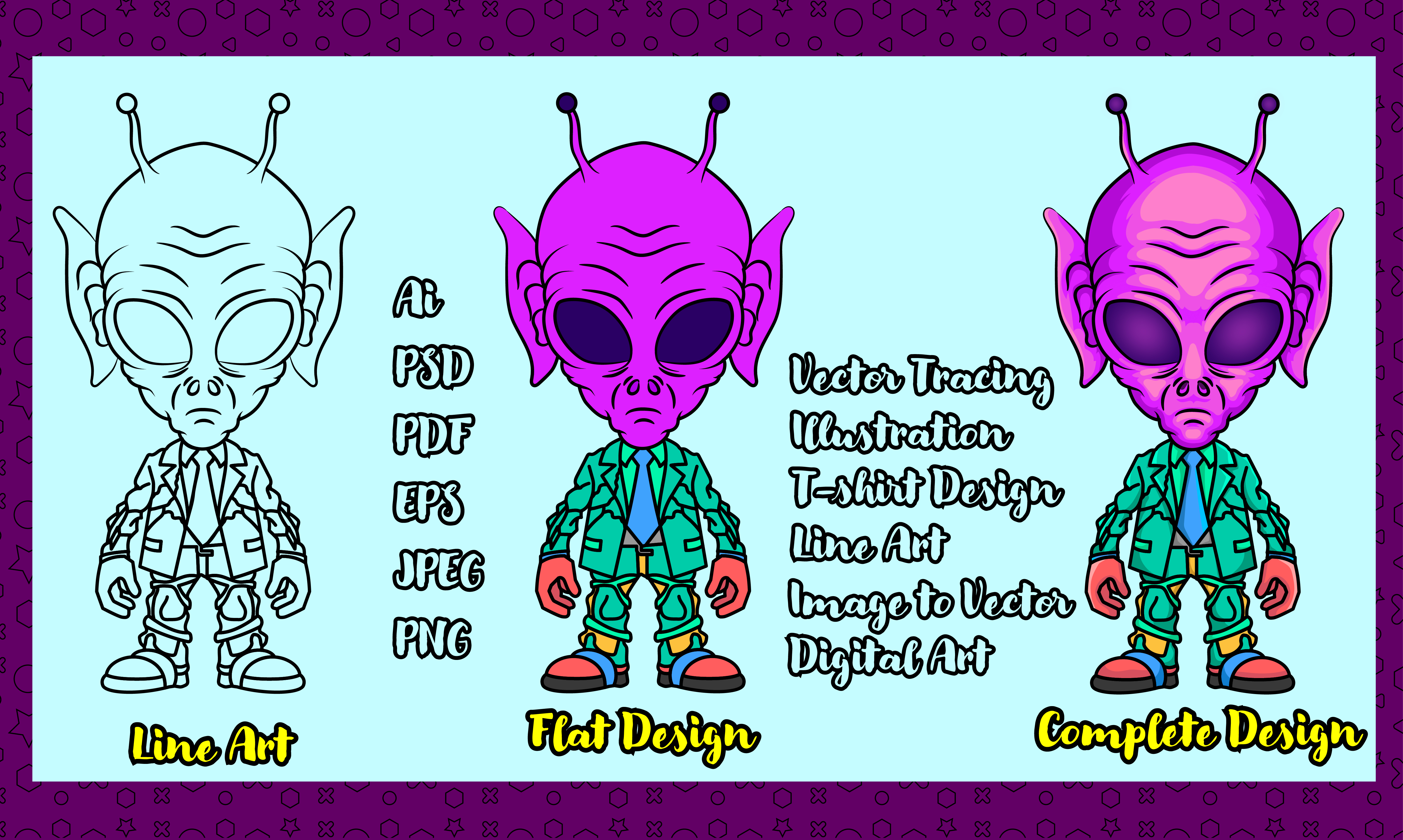 I will do vector tracing or convert to vector quickly