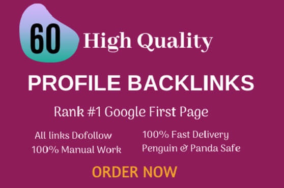 I will do 60 high quality SEO link building backlinks