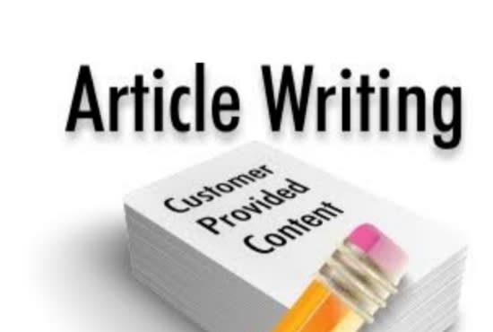 I will write excellent 1000 Words Article within 4 hours