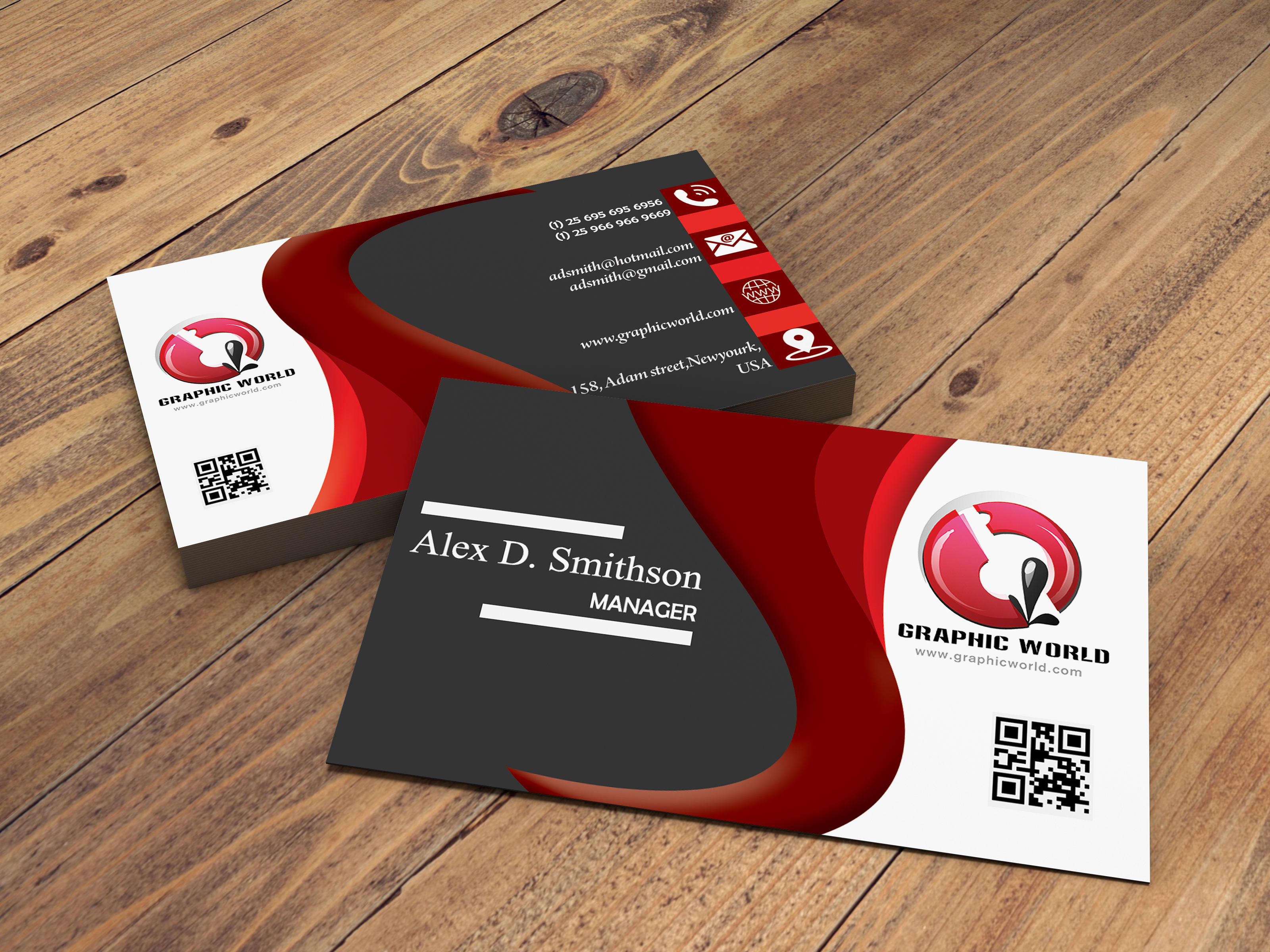 I will design a unique and modern business card 