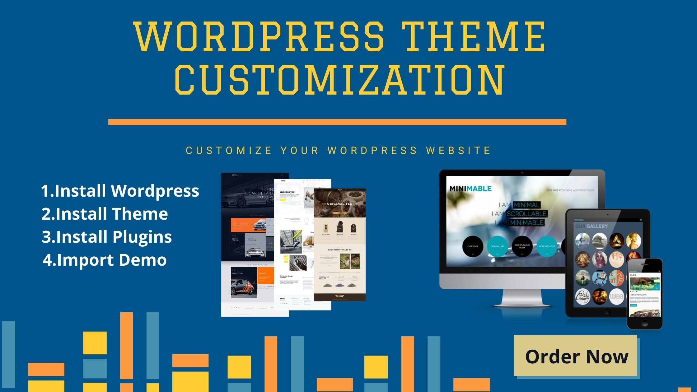 I will Customize any premium theme and wordpress webs...