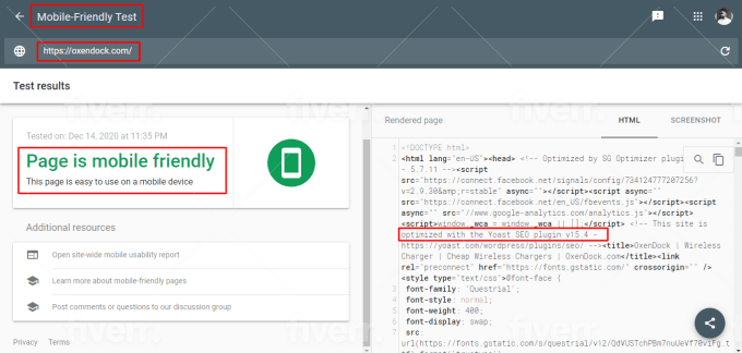 on page SEO or technical optimization for wordpress