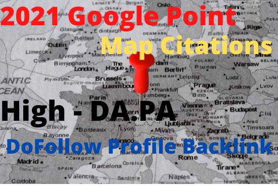 250 create google point map citations for local SEO