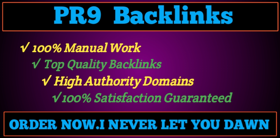I will Build 20 PR9 SEO Optimized Backlinks