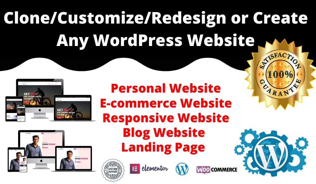 I will create responsive wordpress website, wordpress design or WordPress landing page.