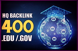 Get faster Ranking HQ 400 BIG EDU/gov site backlinks increase domain ranking