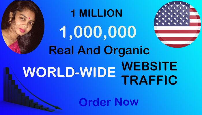Real and Organic 1,000,000 (1Million) W0rld-Wide Website Traffic within 60 Days