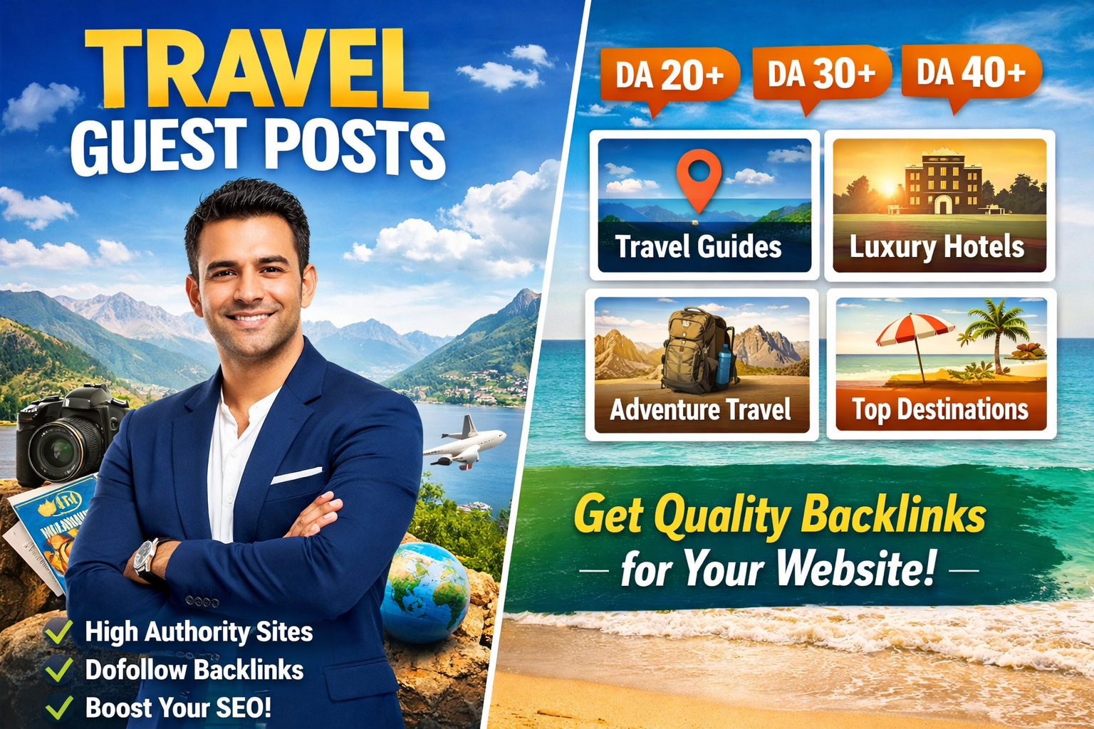 I Will Publish High Authority Travel Guest Posts With...