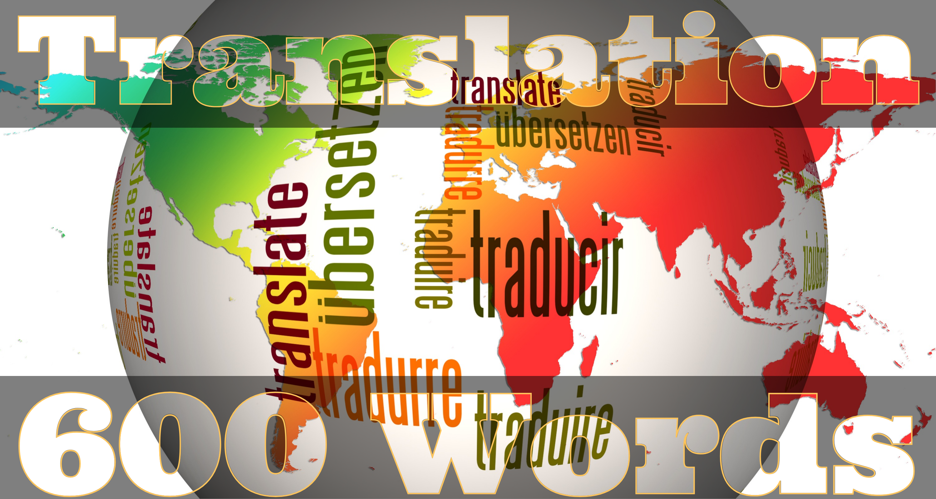 Translation 600 Words Between Worldwide Language to English