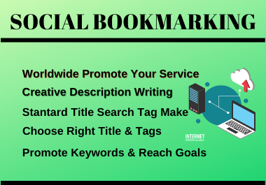 Social Bookmarking, Manualy Social Bookmarking Submission with High-Quality Backlinks
